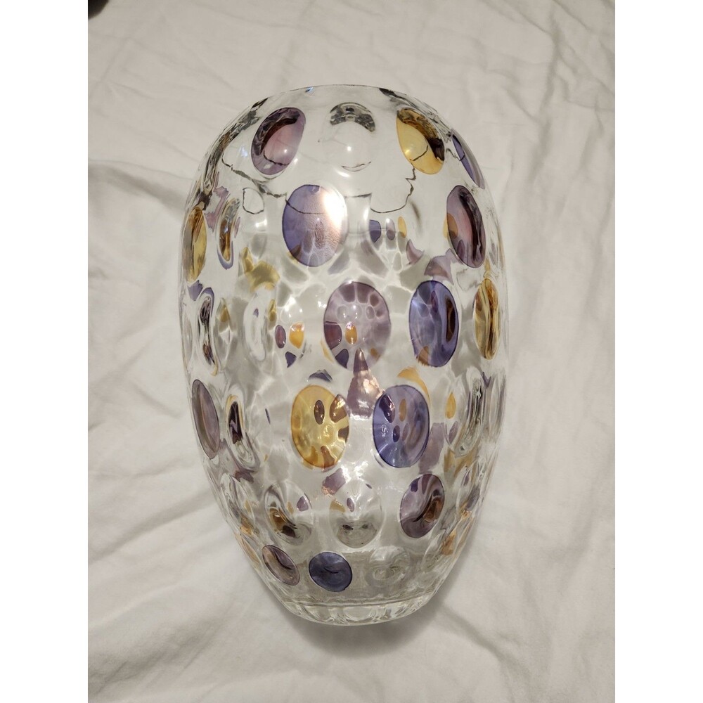 Borske Sklo 'Nemo' glass vase designed by Max Kannegiesser in the 1960s